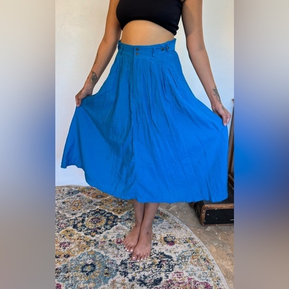 Vintage blue skirt size 8 - Picture 6 of 11